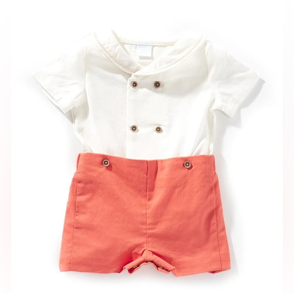 NWT Edgehill Collection x Kristin Ellen Hockman Augie Sailor Collar & Shorts Set - Picture 2 of 9